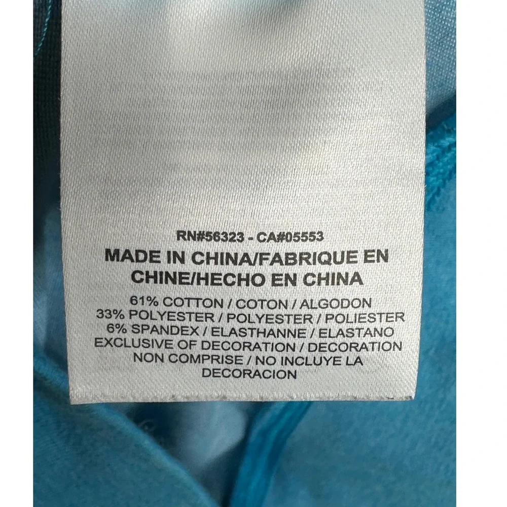 Nike Dri Fit Women's Wide Scoop Neckline Swoosh Sweatshirt size Large Blue